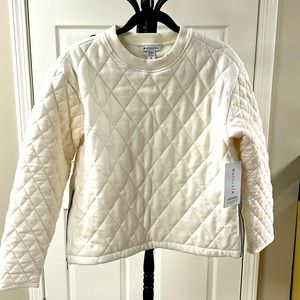 New with tags, Athleta quilted sweatshirt